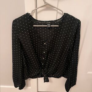 Justify Black and White Blouse